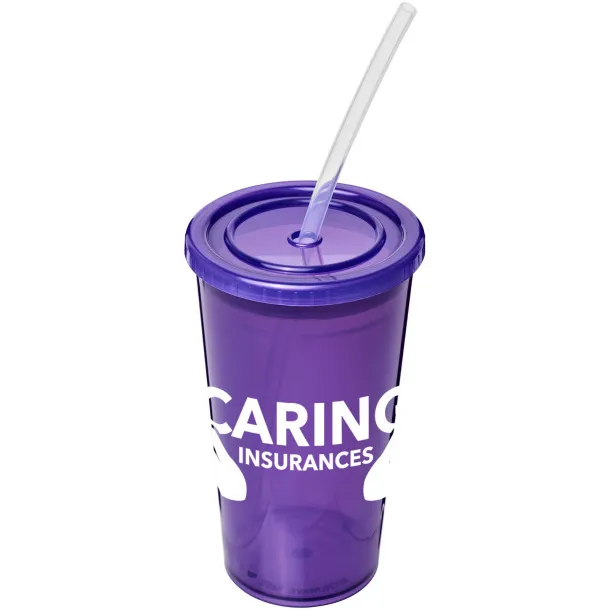 Stadium 350 ml double-walled cup Purple