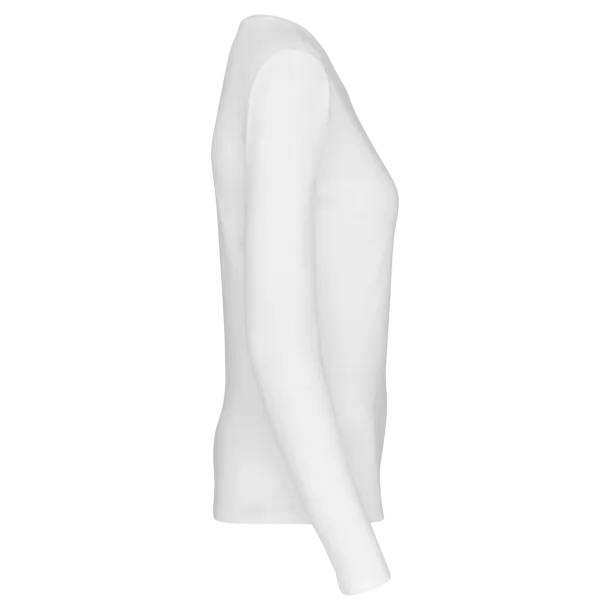  Ženska majica dugih rukava, 180 g/m2 - Kariban Bijela