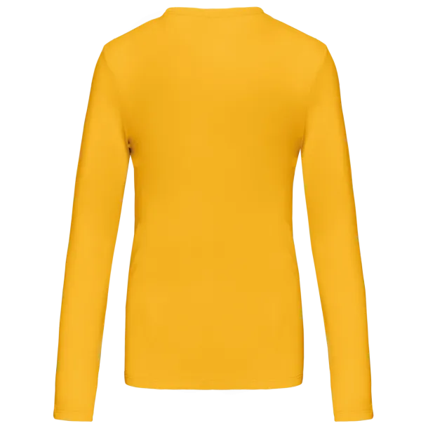  LADIES' LONG-SLEEVED CREW NECK T-SHIRT - Kariban Yellow