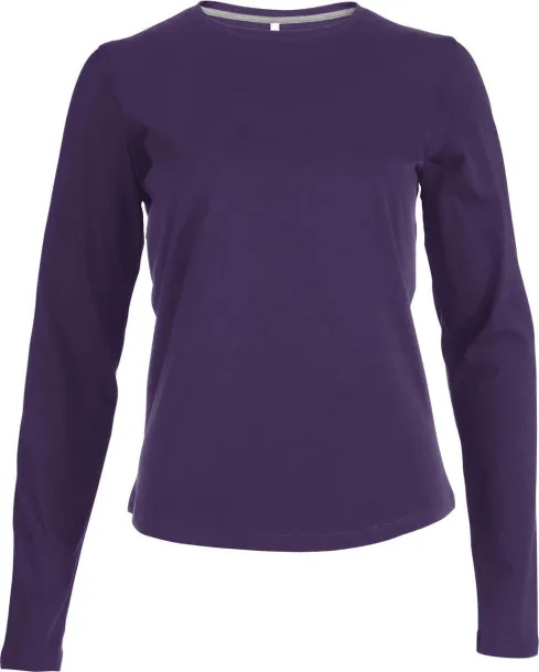  LADIES' LONG-SLEEVED CREW NECK T-SHIRT - Kariban Ljubičasta