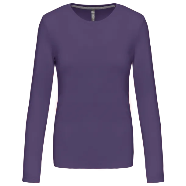  LADIES' LONG-SLEEVED CREW NECK T-SHIRT - Kariban Ljubičasta