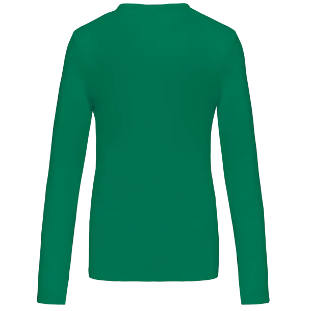  LADIES' LONG-SLEEVED CREW NECK T-SHIRT - Kariban Kelly Green