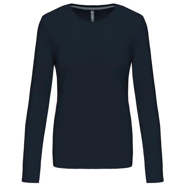  LADIES' LONG-SLEEVED CREW NECK T-SHIRT - Kariban Navy