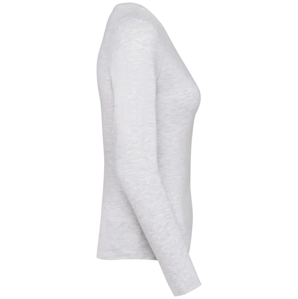  Ženska majica dugih rukava, 180 g/m2 - Kariban Pepeljasta