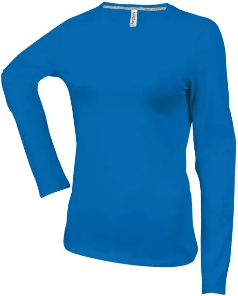  LADIES' LONG-SLEEVED CREW NECK T-SHIRT - Kariban Light Royal Blue