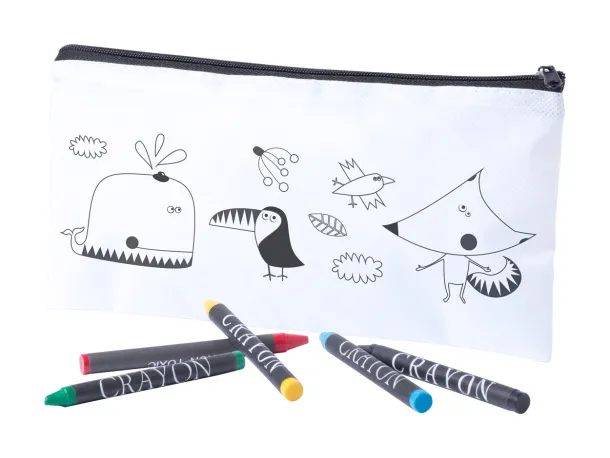 Skinga colouring pen case White