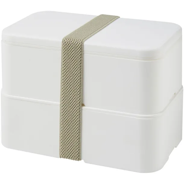 MIYO double layer lunch box - Unbranded White White