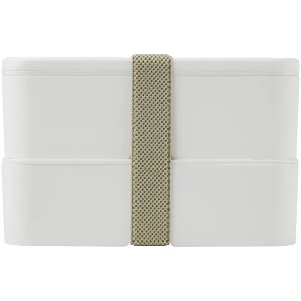 MIYO double layer lunch box - Unbranded White White