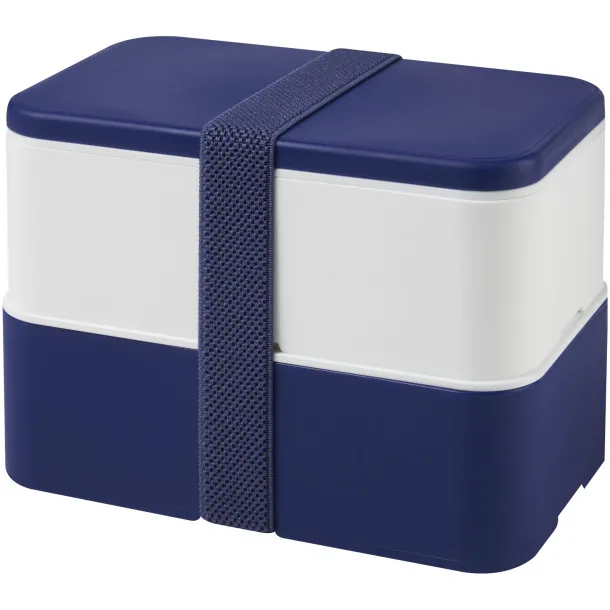 MIYO double layer lunch box Blue White