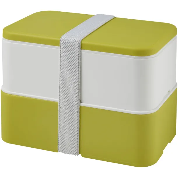 MIYO double layer lunch box Lime White