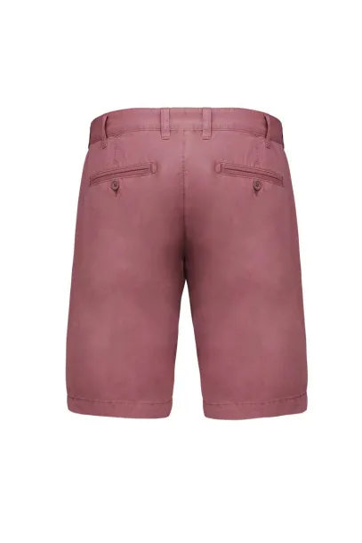  MEN'S WASHED EFFECT BERMUDA SHORTS - Kariban Washed Marsala