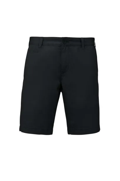  MEN'S WASHED EFFECT BERMUDA SHORTS - Kariban Washed Charcoal