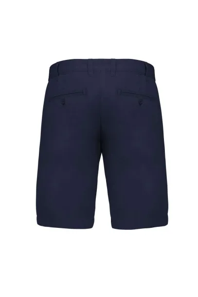  MEN'S WASHED EFFECT BERMUDA SHORTS - Kariban Washed Navy