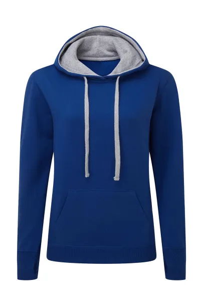  Ladies' Contrast Hoodie - SG Royal Light Oxford