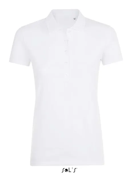  SOL'S PHOENIX WOMEN - COTTON-ELASTANE POLO SHIRT - SOL'S White