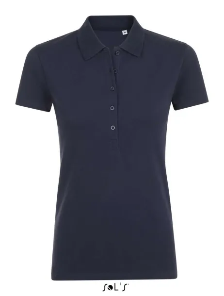  SOL'S PHOENIX WOMEN - COTTON-ELASTANE POLO SHIRT - SOL'S French Navy