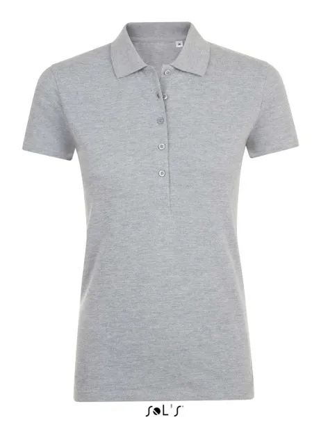  SOL'S PHOENIX WOMEN - COTTON-ELASTANE POLO SHIRT - SOL'S Grey Melange