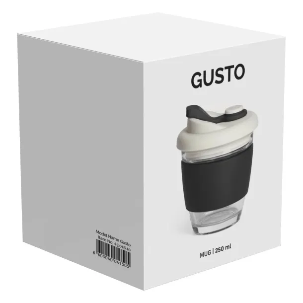 GUSTO Čaša s poklopcem, 250 ml - CASTELLI Black