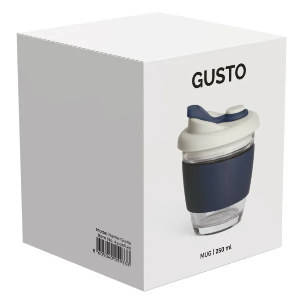 GUSTO Čaša s poklopcem, 250 ml - CASTELLI Blue