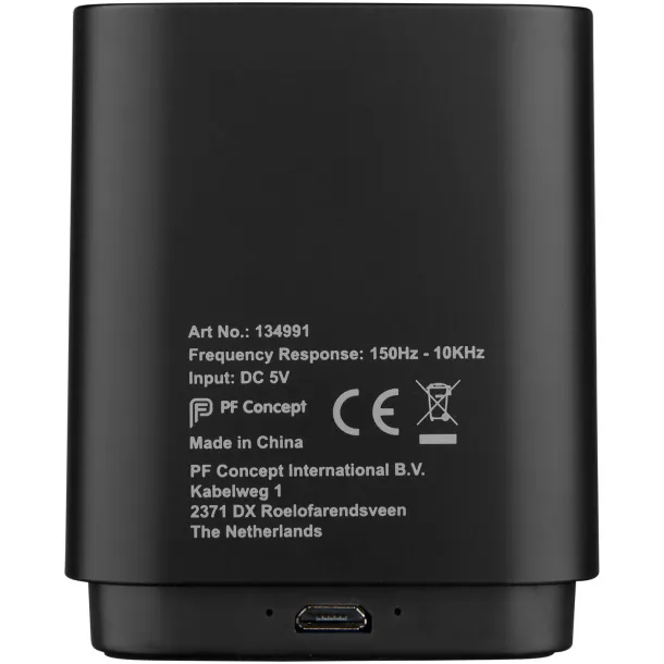 Beam light-up Bluetooth® speaker - Bullet Solid black