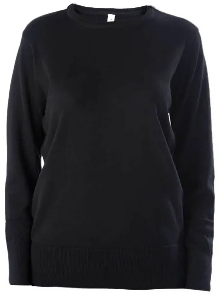  LADIES' CREW NECK JUMPER - Kariban Black