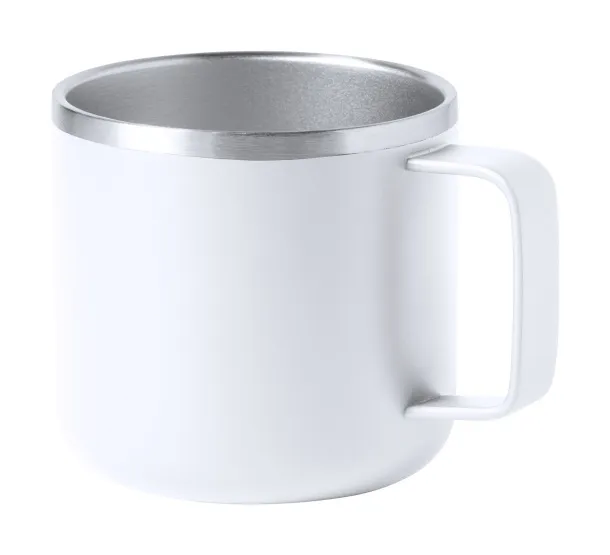 Shirley stainless steel mug White