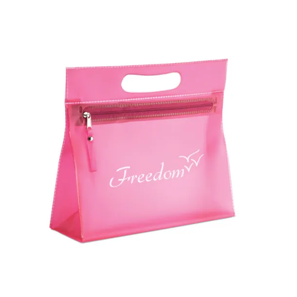 MOONLIGHT Transparent cosmetic pouch Fuchsia