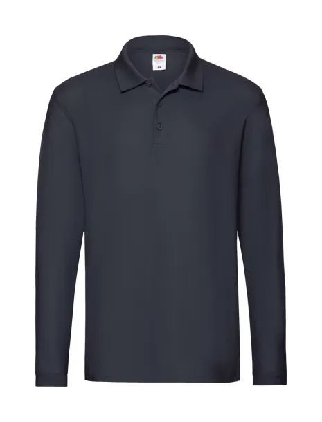 Premium Long Sleeve polo shirt Dark blue