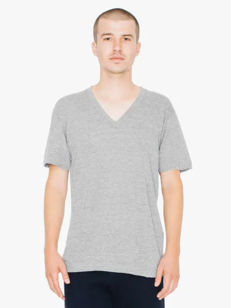  Unisex V majica - 136 g/m² - American Apparel Athletic Grey