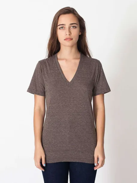  Unisex V majica - 136 g/m² - American Apparel Tri-Coffee