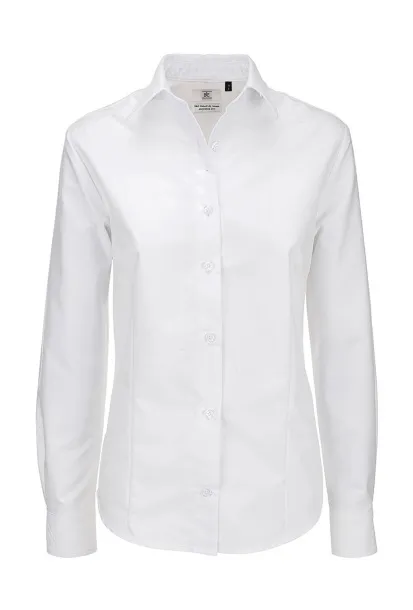  Oxford LSL/women Shirt - B&C Bijela