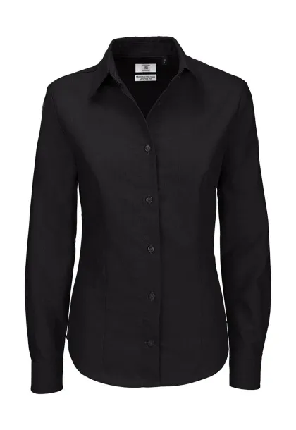  Oxford LSL/women Shirt - B&C Black