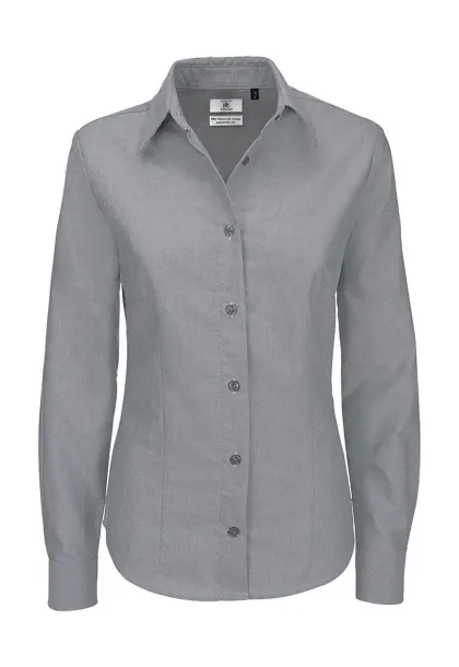  Oxford LSL/women Shirt - B&C Silver Moon