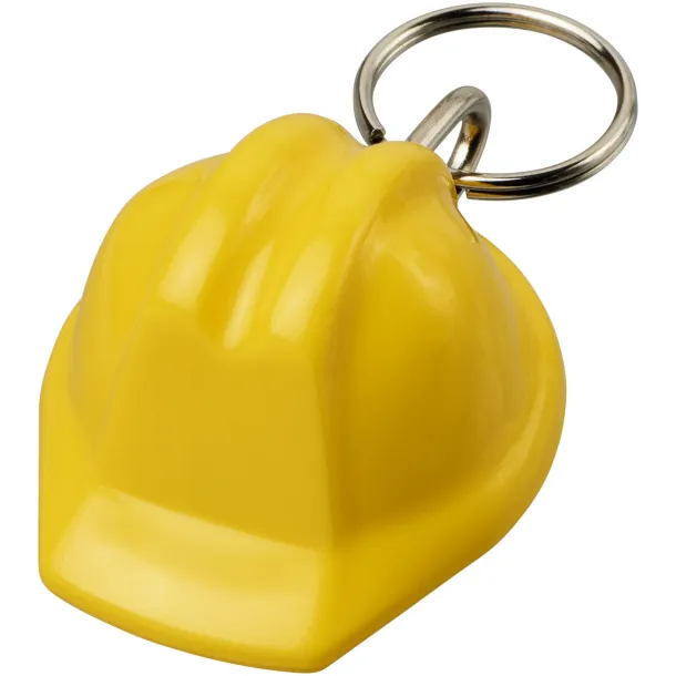 Kolt hard hat-shaped recycled keychain - Unbranded Yellow