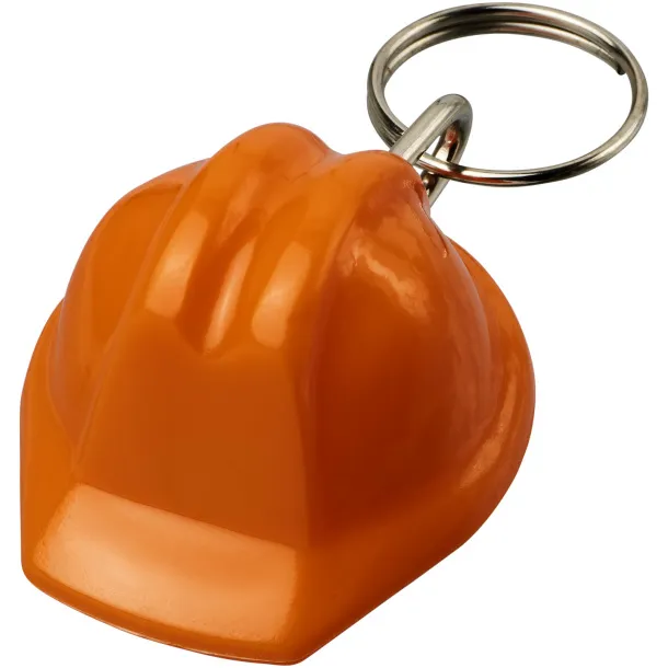 Kolt hard hat-shaped recycled keychain - Unbranded Orange