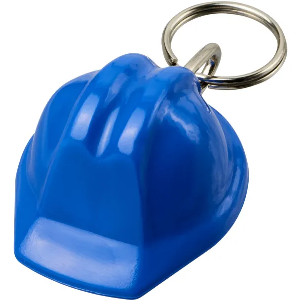 Kolt hard hat-shaped recycled keychain Blue