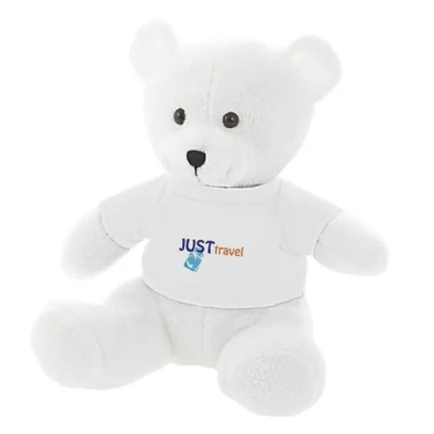 Forrest White Plush teddy bear white