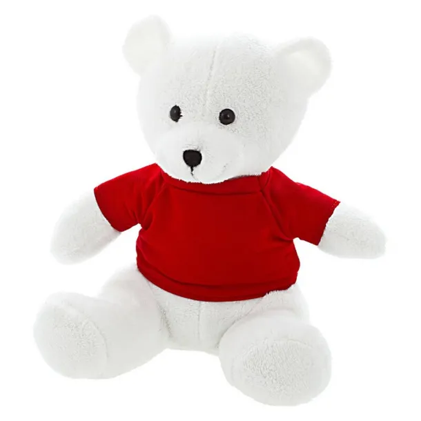 Forrest White Plush teddy bear white