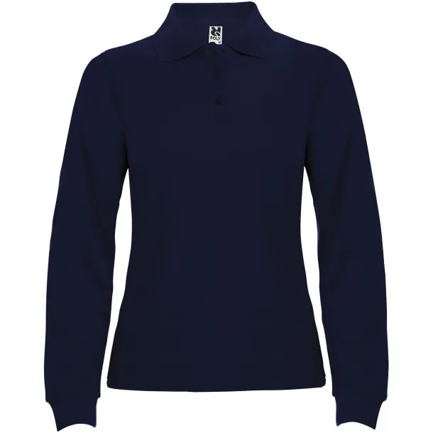 Estrella ženska polo majica dugih rukava, 220 g/m² - Roly Mornarski plava