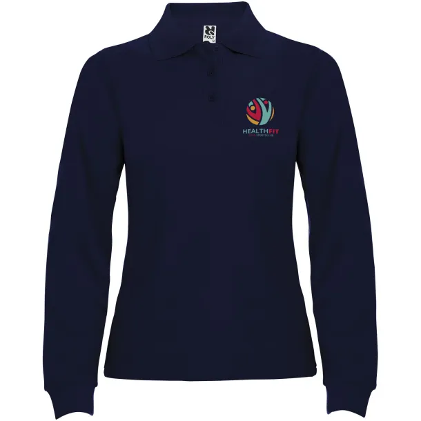 Estrella ženska polo majica dugih rukava - Roly Navy Blue