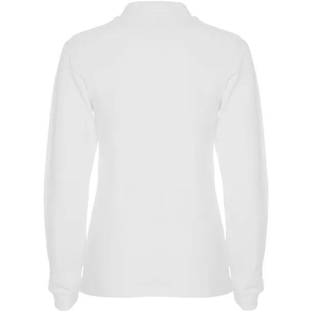 Estrella long sleeve women's polo - Roly White