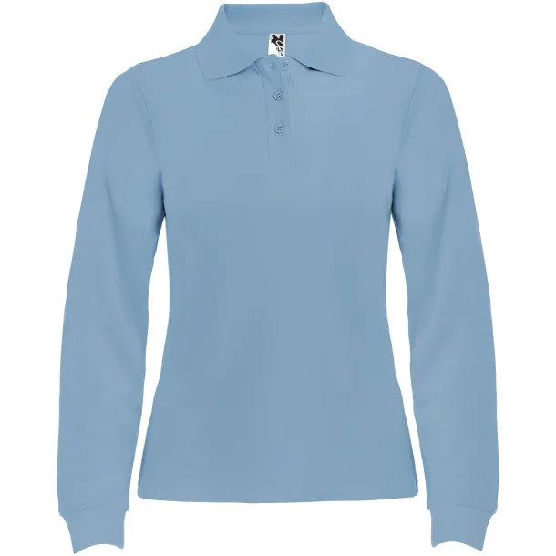 Estrella ženska polo majica dugih rukava, 220 g/m² - Roly Sky blue