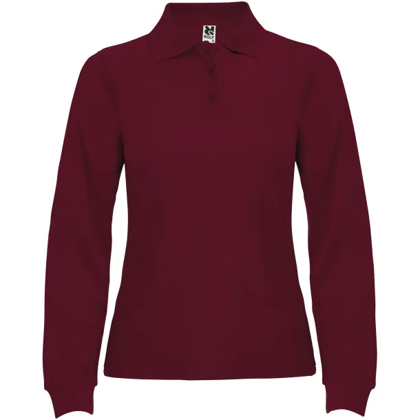 Estrella ženska polo majica dugih rukava, 220 g/m² - Roly Garnet