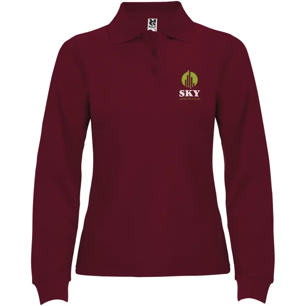 Estrella ženska polo majica dugih rukava, 220 g/m² - Roly Garnet