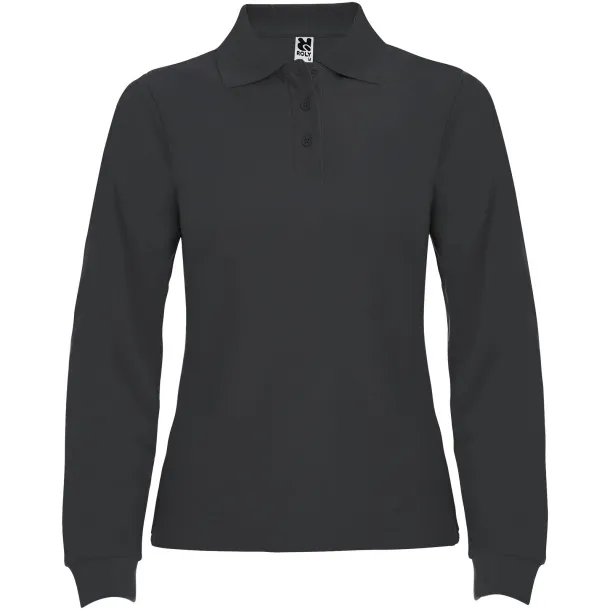 Estrella ženska polo majica dugih rukava, 220 g/m² - Roly Dark Lead