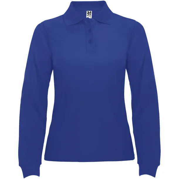 Estrella long sleeve women's polo - Roly Royal blue