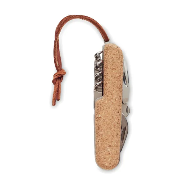 MULTIKORK Multi tool pocket knife cork Beige