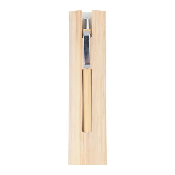 LAKIMUS long-life bamboo pen/pencil in a sleeve Beige