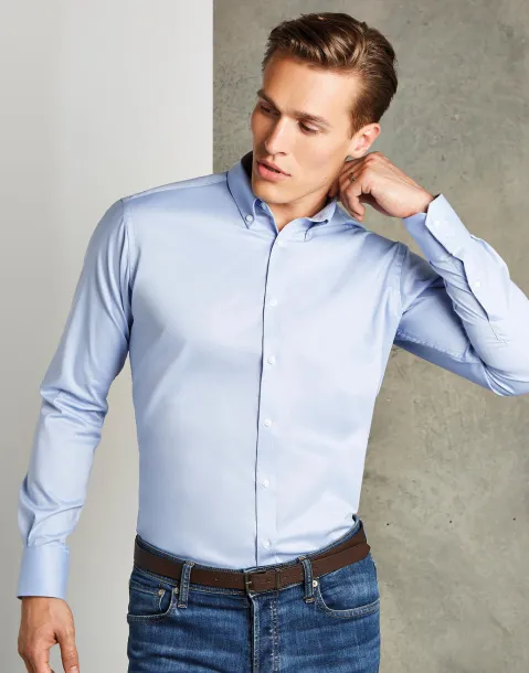  Slim fit oxford košulja s elastinom - Kustom Kit