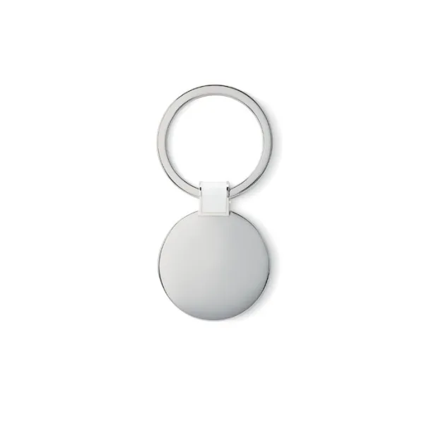 ROUNDY Round shaped key ring White